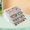 Vitrine Rock Collection à 4 tiroirs - 72 grilles - Cristaux transparents - Pour enfants - Beige