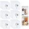 40Pcs Adhesive Picture Hooks, Transparent Picture Hanging Kit No Nails 2 Sizes Heavy Duty Sticky Hooks for Hanging Pictures, Frames and Wall décor