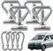 Focenat 4er Set Zurrösen für Sichere Ladungssicherung, Schrauben zur Ladungssicherung Schiene, Zurrschrauben, Zubehör Kompatibel mit VW T5, T6, T6.1 California Multivan