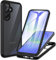 CENHUFO Hülle für Samsung Galaxy A36 5G/ A56 5G, 360 Grad Schutzhülle mit Eingebautem Displayschutz Stoßfest Panzerhülle Cover Case Transparent Handyhülle für Samsung Galaxy A36 5G/ A56 5G -Schwarz