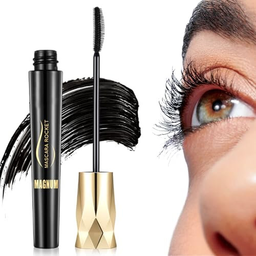 Liquid Mascara Eyelash Extensions, 2025 Neu Schwarz Dramatic False Lash Effect Waterproof, Mascara Schwarz, 4D Falsche Wimpern Effekt Wimperntusche Lange 8ml (1, Stück)