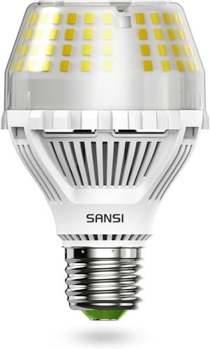 SANSI E27 LED Lampe, 35W (ersetzt 300W Glühbirne) Energiesparende LED Leuchtmittel, 5000 Lumen 5000K Tageslichtweiß, Superhell Birne für Küche, Büro, Werkstatt, Garage, Nicht Dimmbar