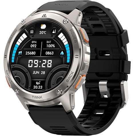 KOSPET Magic Smartwatch Herren mit GPS Series (Silver)
