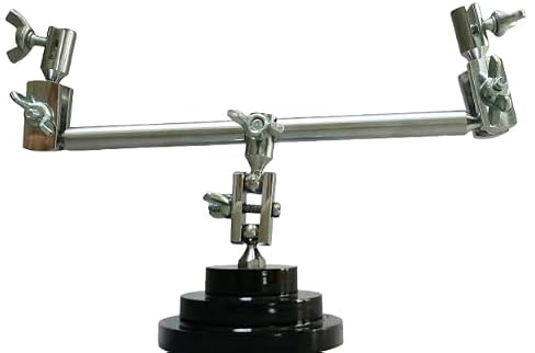 Heavy Duty Third Hand Base with Double Clamp, Helping Hand Tool for Jewellery Making, Hands Free Soldering with Tweezer Holder