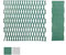 Treillage extensible en PVC MT. 4 x 1 couleur vert