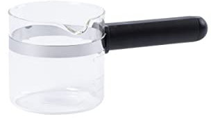 Fackelmann 2060950 Verseuse à expresso micro-ondable compatible avec de nombreuses marques, verseuse à café 4 tasses, verseuse, Verre, Plastique