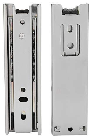 cajón deslizante guía riel extensión completa 5x1.37 mini cocina corta rodamiento de bolitas herrajes para muebles 2 piezas