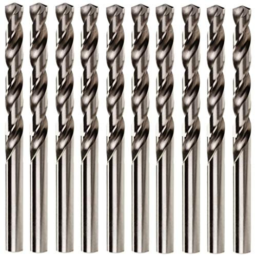 Box of 10 (Pack) x HSS Metric Jobber Drill Bits M2 Fully Ground (1mm x 34mm)