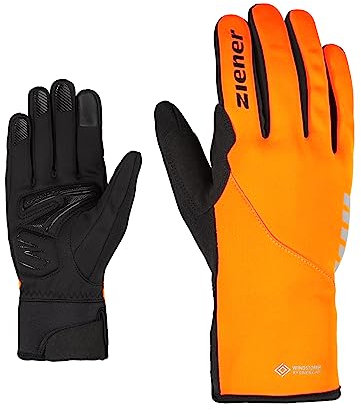 Ziener Erwachsene DAGUR GTX INF TOUCH bike glove Fahrrad- / Outdoor / Funktions-Handschuhe | wasserdicht, atmungsaktiv, poison orange, 9