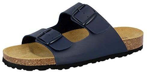 Lico Herren Bioline Man Flache Hausschuhe (Marine-Grau, Numeric_48)