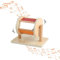 Adena Montessor Spielzeug ab 3-12 Monate hölzernes Baby Spielzeug ab 6 Monate Kleinkind Spinning Rainbow Drum mit Spiegel und Glocke, Jungen und Mädchen Geschenk für große Größe 11 X 6.3 X 8.3