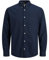 Jack & Jones Men's Jjeoxford L/S S21 Noos Shirt, Navy Blazer/Fit: Slim Fit., XS UK