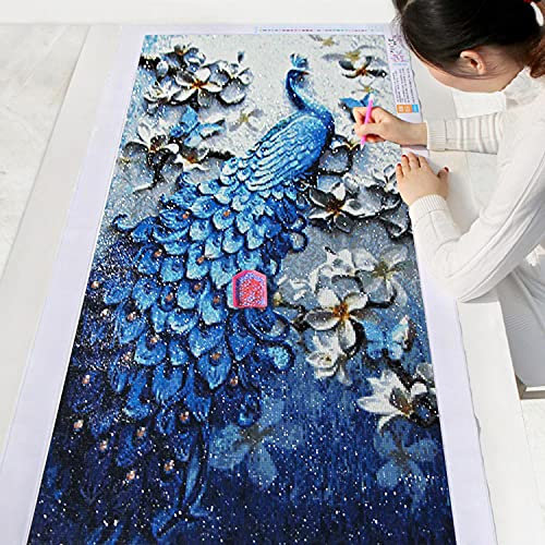 Instarry DIY 5D Diamond Painting Grand Format Paon Decoration Murale Salon (50x82 cm)