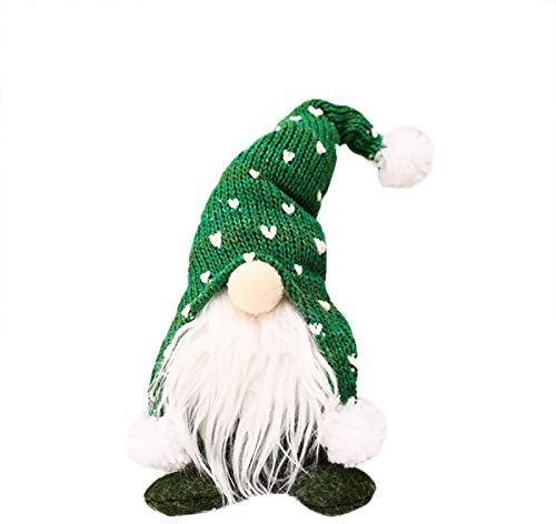 MRULIC Weihnachten Deko Wichtel Ostern Weihnachtsmann Festliche Geschenke Ostern Weihnachten Tischdekoration Basteln Deko Weihnachtliche Wichtel Deko FüR Kinder Familie(Grün), C-092006, Einheitsgröße
