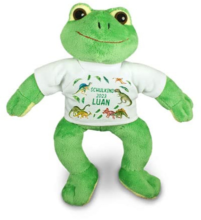 Kilala personalisierter Frosch T-Rex mit Wuschnamen Zuckertüte Schultüte ABC Schützen Befüllung schultüte Mädchen Junge (T-Rex)