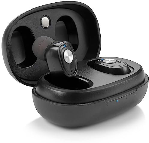 Par de amplificadores auditivos recargables con cancelación de ruido, dispositivo de sonido digital para personas mayores y adultos - Amplificador personal ITC Nano - negro
