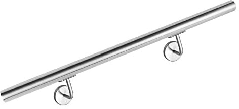 VA-Cerulean Wandhandlauf,Edelstahl Handlauf,120cm,Geländer mit Wandhalterung,Treppengeländer,Brüstung für Innen & Außen