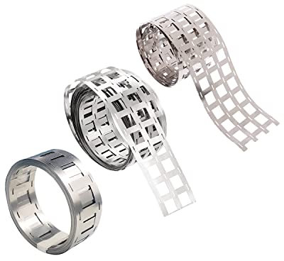 3 Meters Nickel Plated Belt Set, 2P 3P 4P Pure Nickel Strip for 18650 Lithium Battery, Li-Po Battery, NiMh and NiCd Battery Pack and Spot Welding (0.15x20.1mm)
