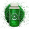 Palmsafe Large 500g Shaker Jar of Green Glitter-Colourful Glitter for Resin or Crafts, Chunky Glitter, Nail Art, MAT1127