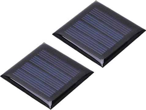Tiiyee Micro Mini Pannelli Solari, Solari da Balcone Pannello Solare Portatile Modulo Caricabatteria 40X40mm 2V Energia per Home Diy Progetti di Scienza Fotovoltaico Zaino Campeggio Trekking 2Pcs