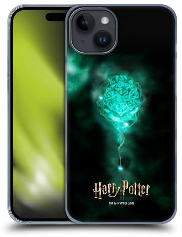 Head Case Designs Officially Licensed Harry Potter Hogwarts Crest Deathly Hallows XXXV Hard Back Case Compatible With Apple iPhone 15 Plus