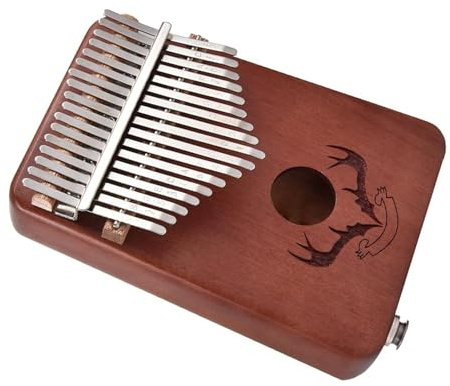 17 Tasten EQ Kalimba Daumenklavier Aus Mahagoniholz ​​Kalimba Fingerklavier Mit Tonabnehmer-Tuner-Hammer Tragbare Kalimba Instrument (Color : 03)