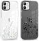 Xylota 2 Stück Handyhülle für iPhone 11 6,1 Hülle, Durchsichtig Aesthetic Blumen Muster Case, Weich Silikon Dünn TPU Stoßfeste Kratzfest Schutzhülle Frauen Mädchen Mode Cover für iPhone 11