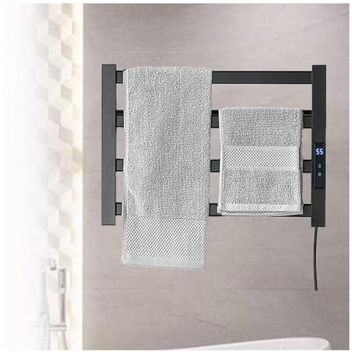 FANOLO Radiador Toallero Electrico Bajo Consumo, con Temporizador/Pantalla Fahrenheit Radiador Toallero, Radiador Pared BañO