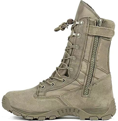 MUTERUN Uomini Donne Tattici Militari Combat Swat Desert Boots Stivali Da Trekking con Cerniera Scarpe Da Zaino In Spalla All'aperto