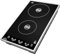 Suinga Placa vitrocerámica inducción Dual, Potencia 2000W+1300W, con 8 niveles de potencia, Color Negro
