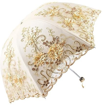 SHENGMIAOHE Paraguas de Viento, Sombrilla, Sombrilla de Doble Capa, Sombrilla Plegable