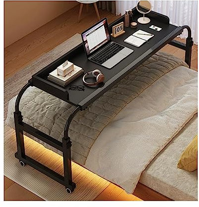 LIPJIA Mesa de Cama Mesa sobre la Cama Mesa para computadora portátil Escritorio sobre la Cama Escritorio para computadora Estación de Trabajo de pie Bandeja de Comida Escritorio Mesa sobre la Cama