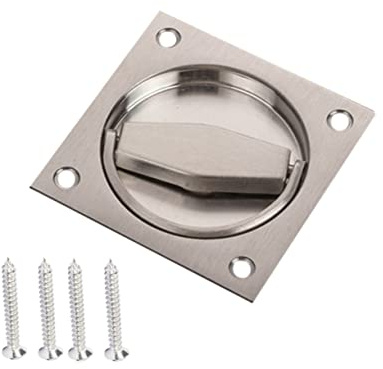 Hoement Maniglia Per Porta Scorrevole A Scomparsa in Acciaio Inox Con Viti Di Montaggio Foro 55 Mm