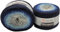 2 x 260 Gramm Ilkadim Export Flowers Moonlight Bobbel Wolle mit Glitzer und Farbverlauf, 53% Baumwolle, 520g Bobble Strickwolle Mehrfarbig (blau hellblau grau 3261)