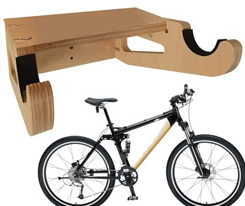 Support De Vélo Mural En Bois, Cintre De Vélo Mural En Bois, Crochets De Vélo En Bois Flexibles, Cintre De Vélo Mural Portable Et Facile À Transporter, Pour Le Stockage De Vélos En Intérieur