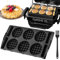 Meetory Insert à gaufres compatible avec Tefal OptiGrill XL, 4 en 1 XL, 2 en 1 XL, Elite XL, Plus + XL, Elite Plus XL, réutilisable en silicone pour gaufres belges