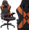 KRAKEN CHAIRS Gaming Stuhl Stoff - Schwarz-Orange - Bürostuhl - Ergonomisch Computer Stuhl Gamer - 130 kg Belastbarkeit - Gamerstuhl - Gamingsessel - Gaming Chair Ergonomic - Gamingstuhl - PC-Stuhl