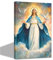 CCWACPP Wanddekoration Jungfrau Maria Katholische Gemälde Jungfrau Maria Bild Leinwand Maria Mutter Jesu Kunstdrucke Kirche Gebetsraum Bürodekoration mit Rahmen (30.00 x 45.00 cms)