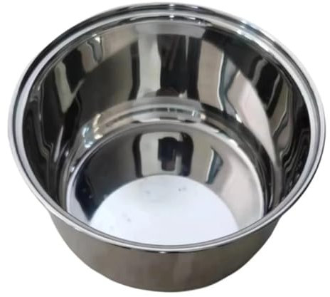 Stainless Steel Rice Cooker Inner Bowl, Replacement Pot Rice Cooker Parts, Compatible with Zojirushi B257 NS-WAQ NS-TGQ NS-WXQ10 NS-TGH