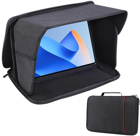 iPad Sun Shade Tablet Sleeve Case for 12-13 inch, iPad Sun Glare Shield | Tablet Shield Cover Protective Sunshade Travel Tablets Bag