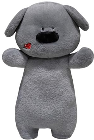 Plüschtier, Hund, Cartoon, langes Kissen, 110 cm, weicher und realistischer Hund, hellbraun, ein tolles Geschenk für Freunde, Kinder, Freundinnen für Geburtstage oder andere Feste