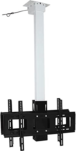DRFGNF Multifunktionale motorisierte TV-Halterung, höhenverstellbarer motorisierter Doppel-TV-Lift mit Fernbedienung, für Großbildfernseher von 32 bis 70 Zoll, Hubweg 100 cm/39,