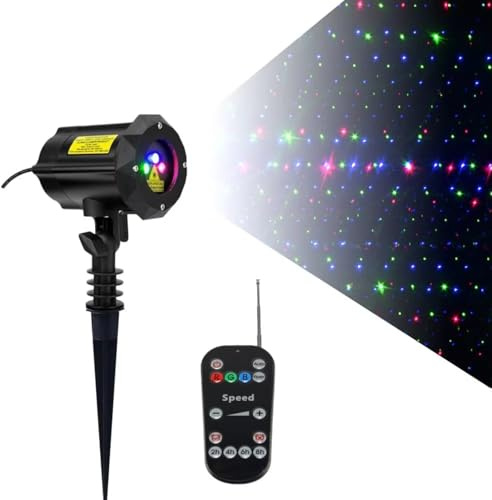 PIDAN TECH RGB Lucciola Luce Esterno Giardino Proiettore Natale Decorativo Luce, Esterno Impermeabile Interno Patio Giardino Paesaggio Decorazione Halloween Festa Vacanza