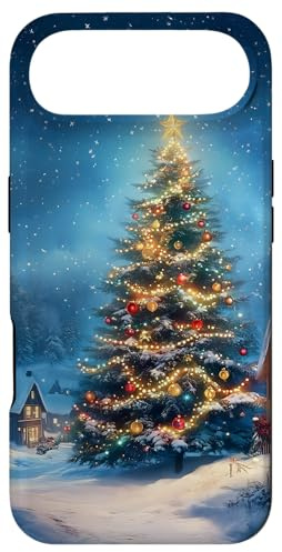 Hülle für iPhone Air Weihnachtsbaum verschneite Nacht Weihnachten