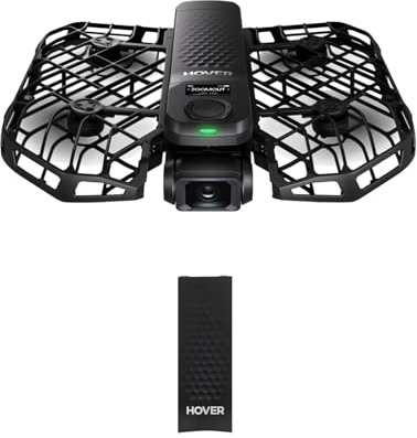 HOVERAir X1 PRO 4K Action Flying Camera, Foldable Drone with Camera with 26Mph Follow Speed, 10+ Fully Automatic Flight Modes, Fly Anywhere with OmniTerrain, SmoothCapture 2.0(Device Only&Battery)