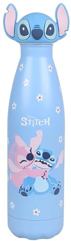 Thermoflasche aus Edelstahl, Flasche für Schule und Freizeit 500 ml (Stitch)