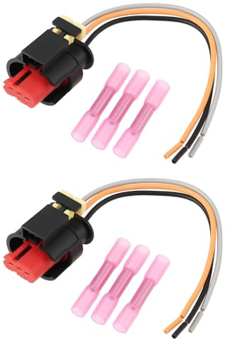 ECSiNG 2pcs 3-Poliger Zündspulenstecker Reparatursatz 10cm Ersetzt OEM 2324119 Kompatibel mit Alfa Romeo Kompatibel mit FIAT