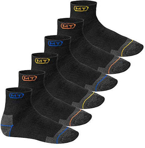 MT Herren Arbeits- und Freizeitsocken (6 oder 12 Paar) Robuste Work Kurzschaft Socken