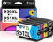Smart Ink Kompatible Druckerpatronen als Ersatz für HP 950XL 951XL 950 XL 951 XL 4 Multipack (Schwarz & Cyan Magenta Gelb) Patronen Hohe Ergiebigkeit für HP Officejet Pro 8100 8600 8615 8616 8620 8640