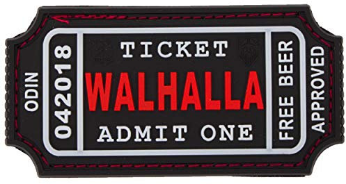 Jackets To Go JTG Walhalla Ticket - Odin Approved, blackmedic 3D Rubber Patch